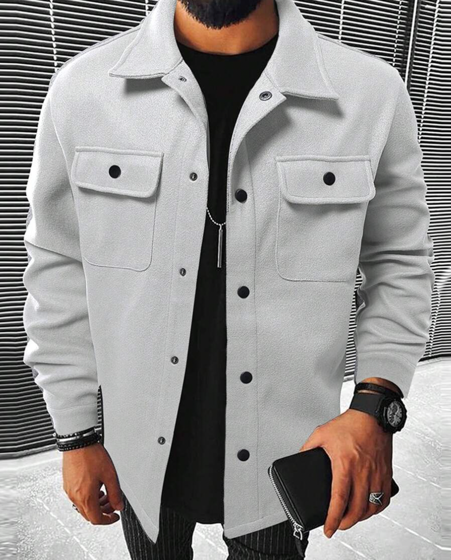 Finn – Overshirt mit Knöpfen für Herren