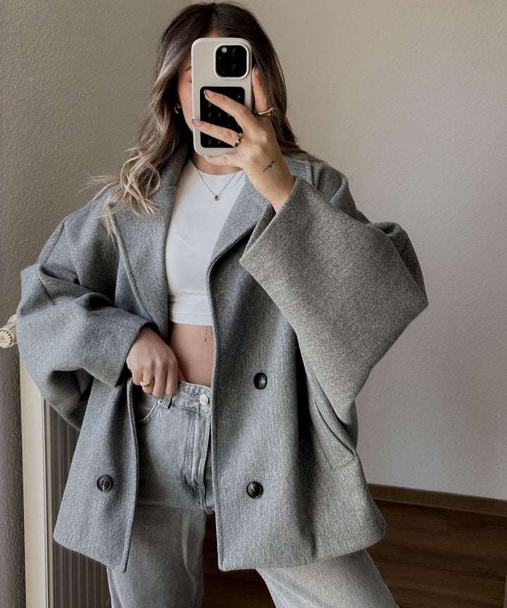 Oversize Jacke Joana Grau