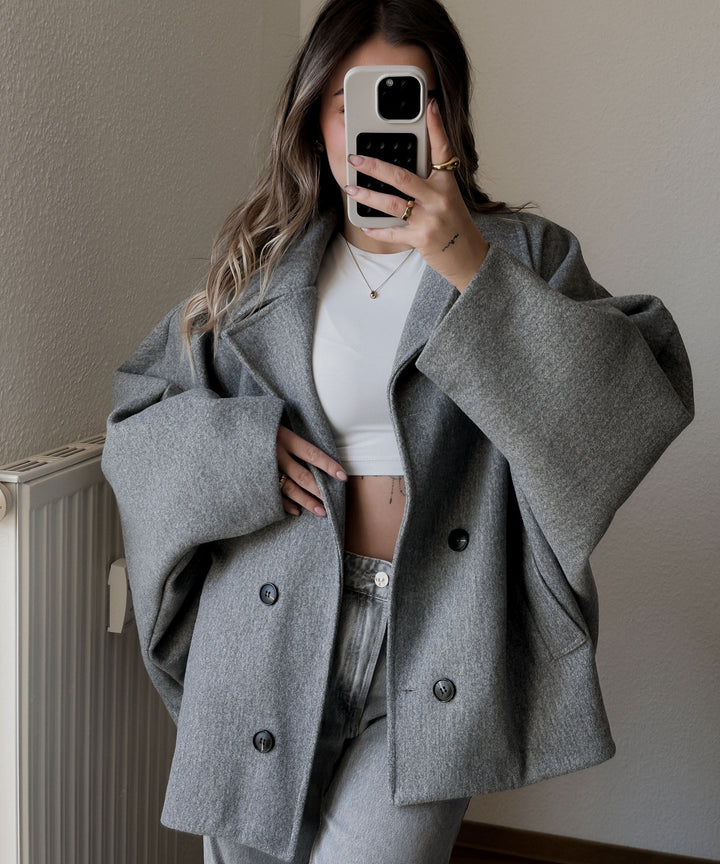Oversize Jacke Joana Grau