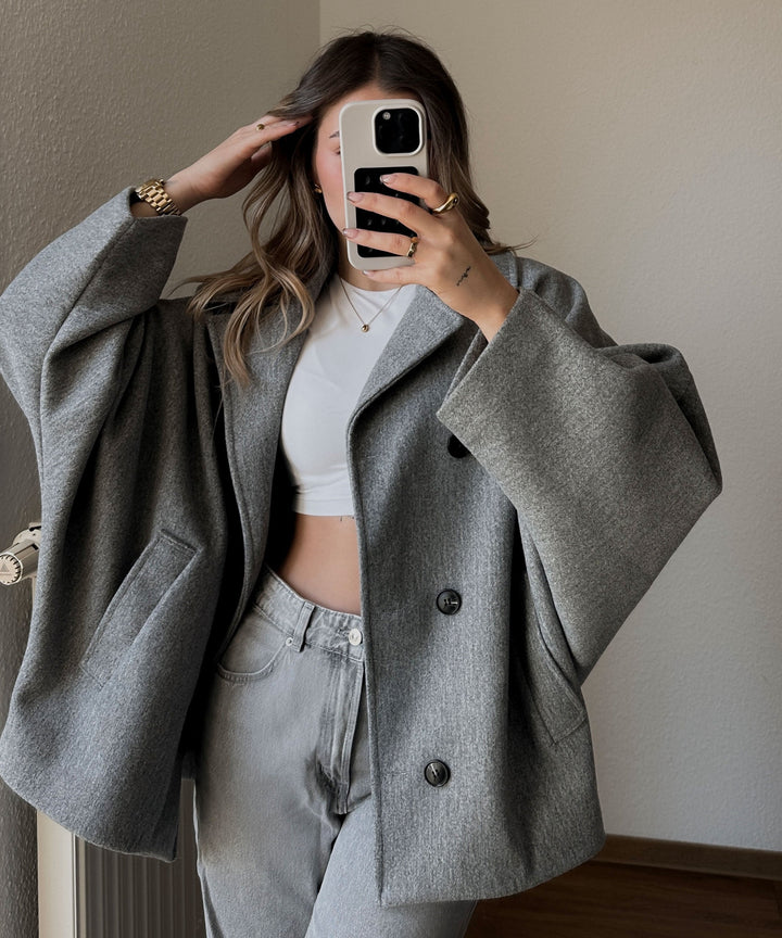 Oversize Jacke Joana Grau