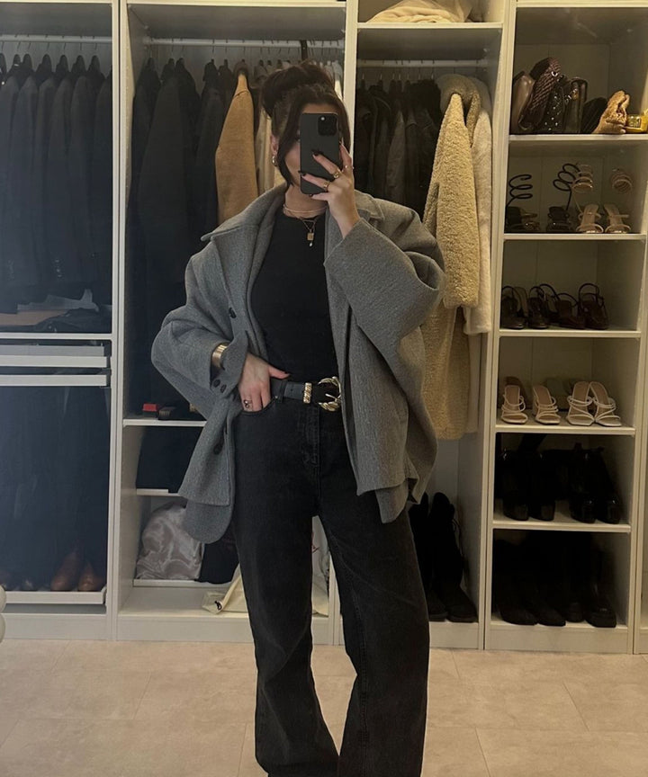 Oversize Jacke Joana Grau