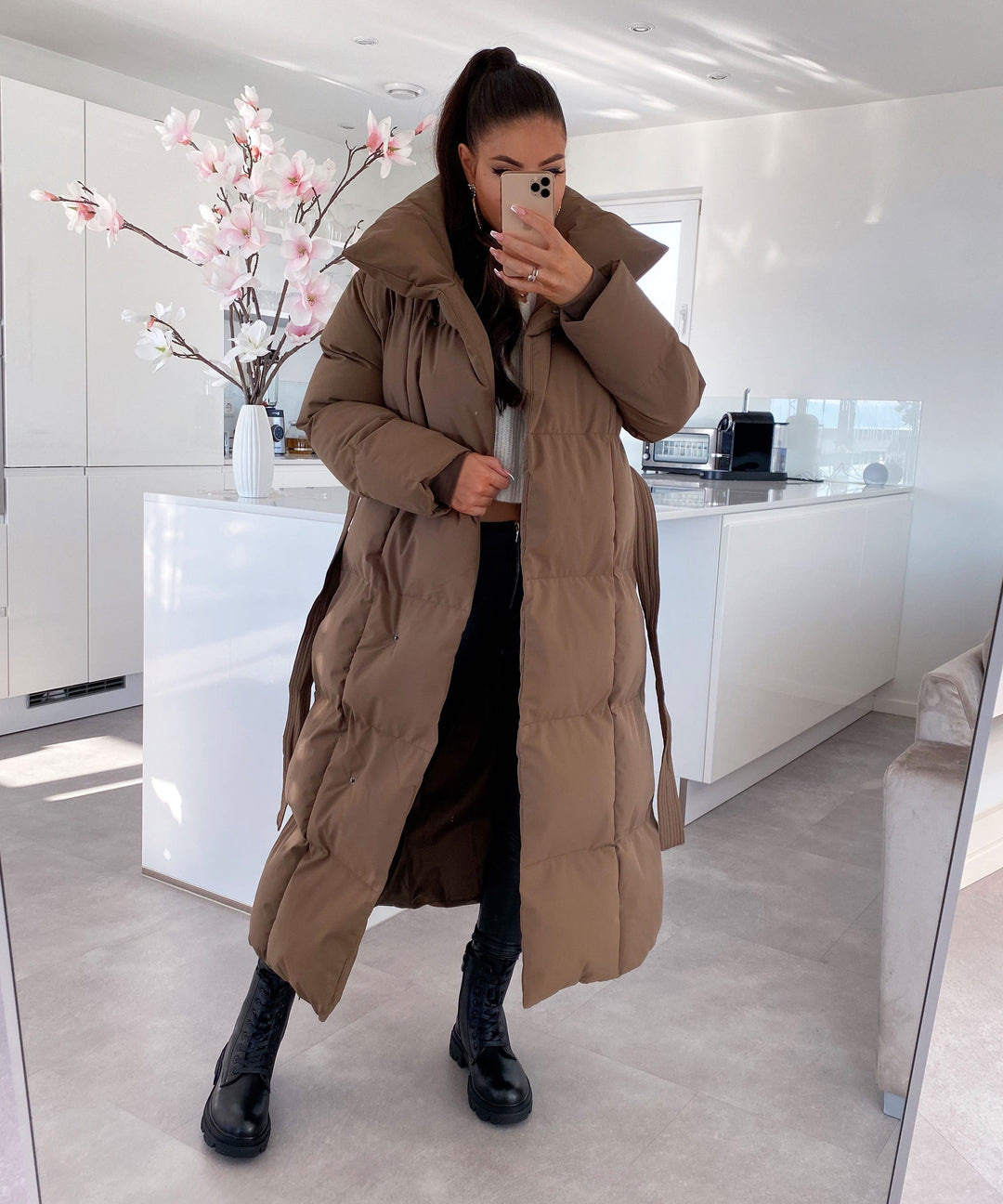 Oversize Parka Kyleih Braun  Ladypolitan - Fashion Onlineshop für Damen   
