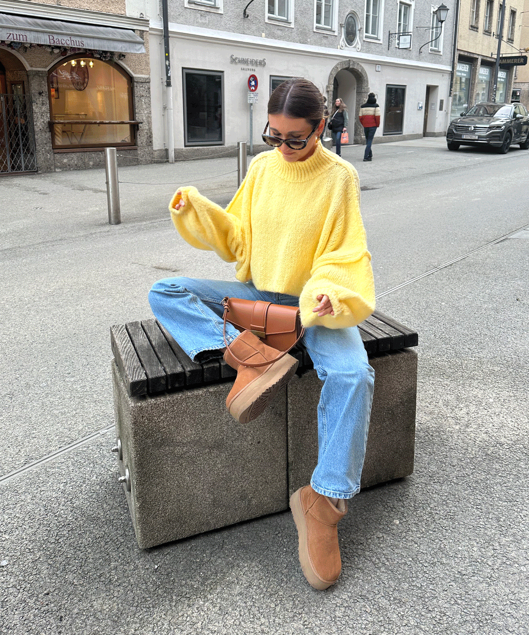 Oversize Pullover Nata Gelb  Ladypolitan ♡   