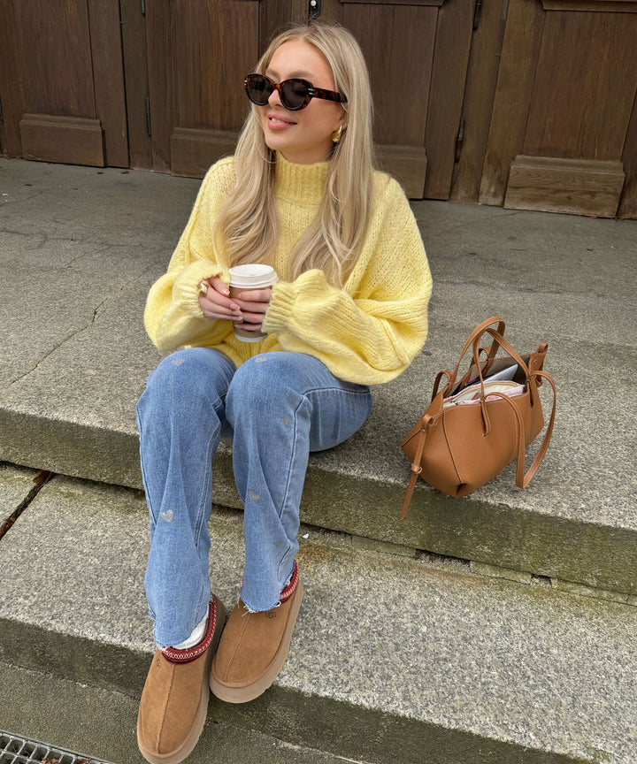 Oversize Pullover Nata Gelb  Ladypolitan ♡   