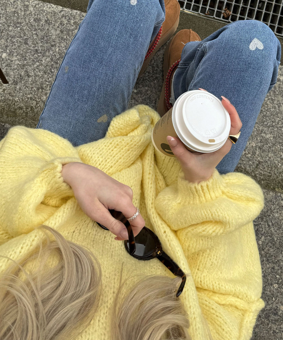 Oversize Pullover Nata Gelb  Ladypolitan ♡   