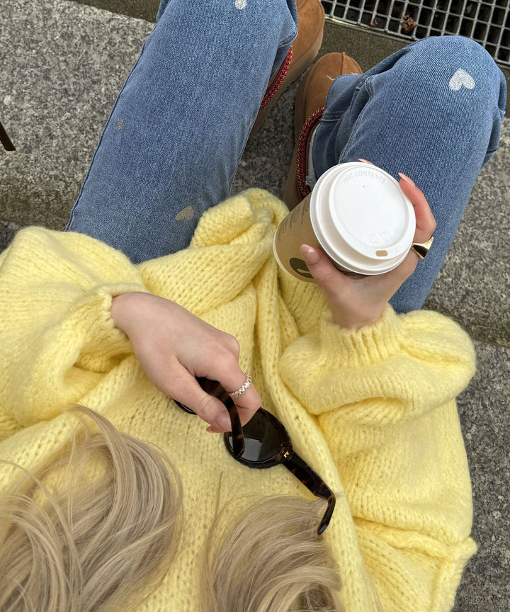 Oversize Pullover Nata Gelb  Ladypolitan ♡   
