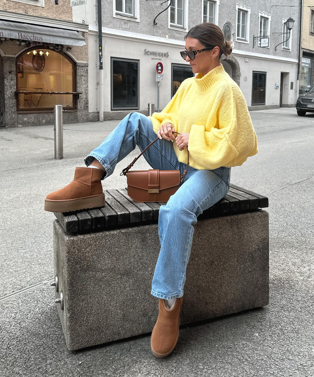 Oversize Pullover Nata Gelb  Ladypolitan ♡   