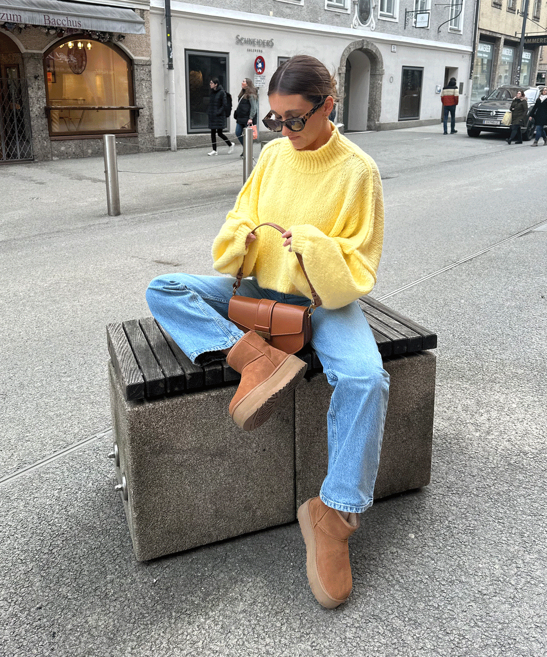 Oversize Pullover Nata Gelb  Ladypolitan ♡   