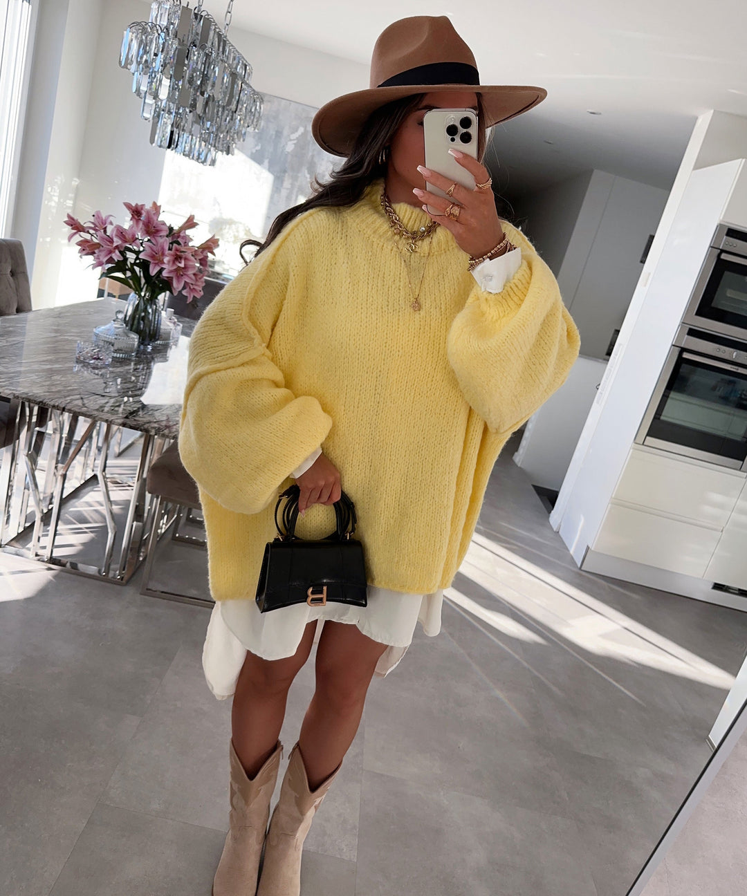 Oversize Pullover Nata Gelb  Ladypolitan ♡   