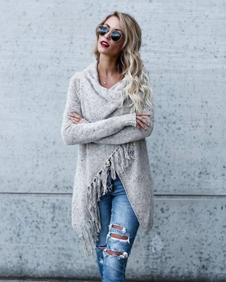PONCHO-STIL PULLOVER
