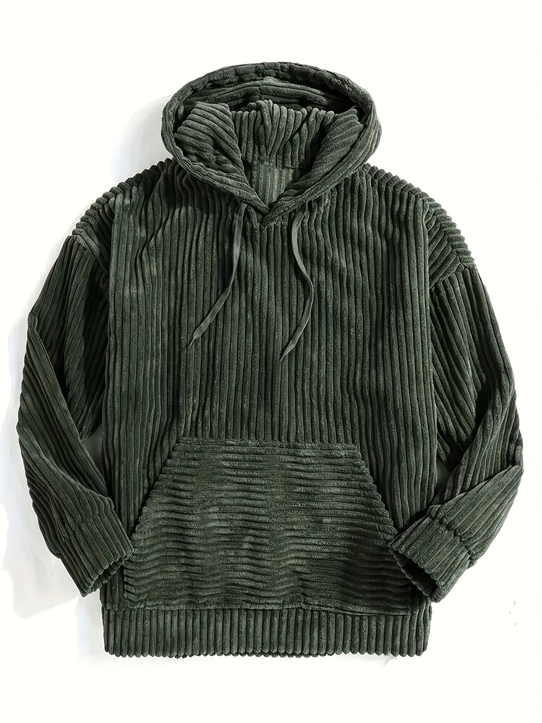 PULLOVER MIT KAPUZE AUS CORD