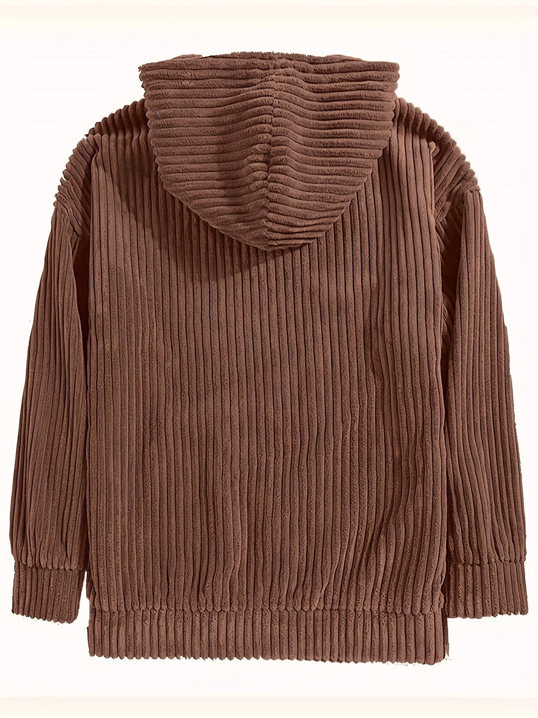 PULLOVER MIT KAPUZE AUS CORD