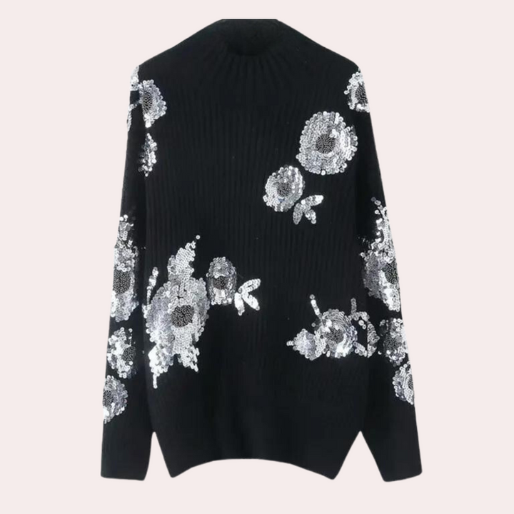 Paisley - Eleganter Pailletten-Pullover für Damen