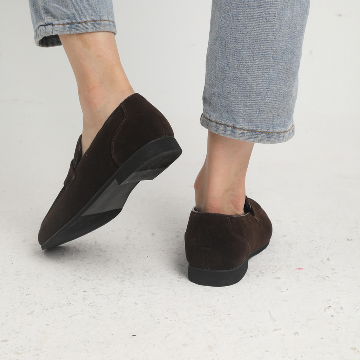 Loafer Herren | Klassischer Penny-Slipper mit Wildleder-Optik
