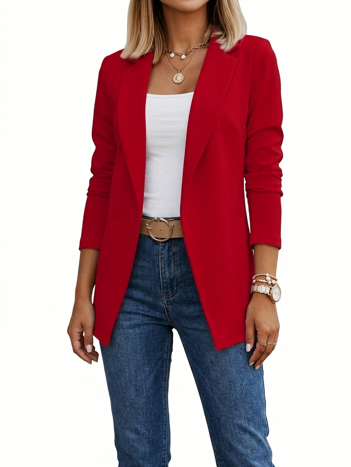 Pavina | Eleganter, Figurschmeichelnder Drapierblazer für Jeden Anlass 4