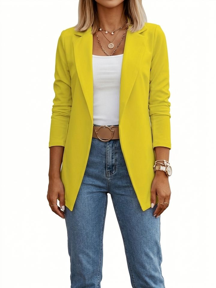 Pavina | Eleganter, Figurschmeichelnder Drapierblazer für Jeden Anlass 5