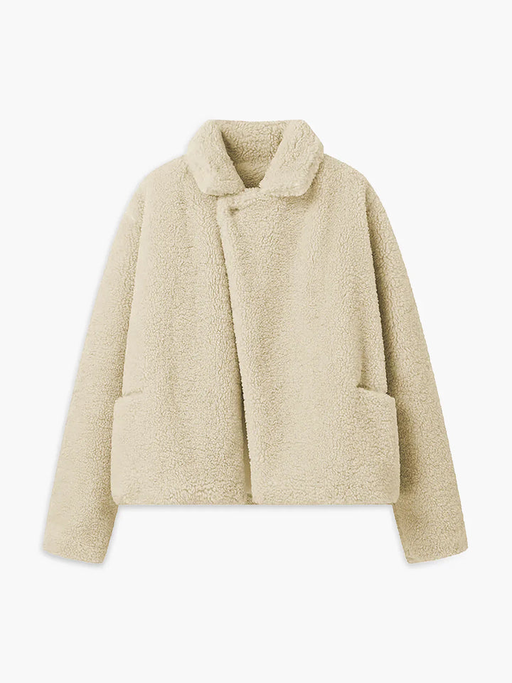 Penelope - Damen Teddyjacke mit Stehkragen