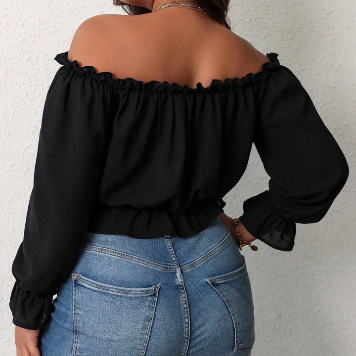 Camicetta Donna Smanicata Elegante Slim Fit