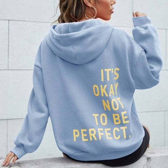 Philineke | Bequemer Zip Hoodie Damen – Lockerer Schnitt mit Goldprint 1