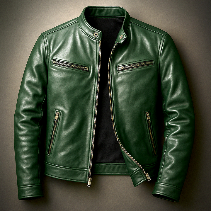 Hoffmann | Klassische Lederjacke im Vintage-Stil