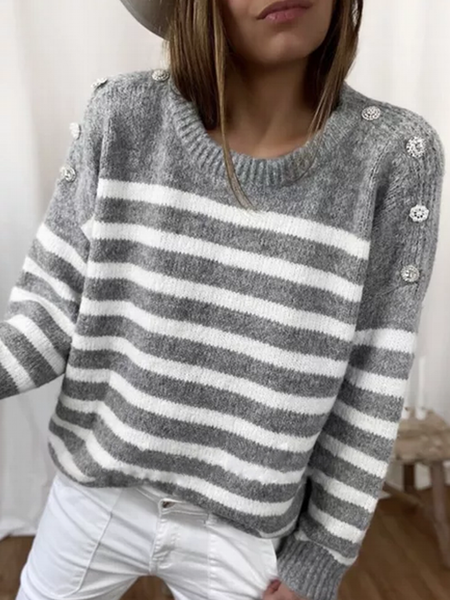 Pia - Schicker Streifen Pullover