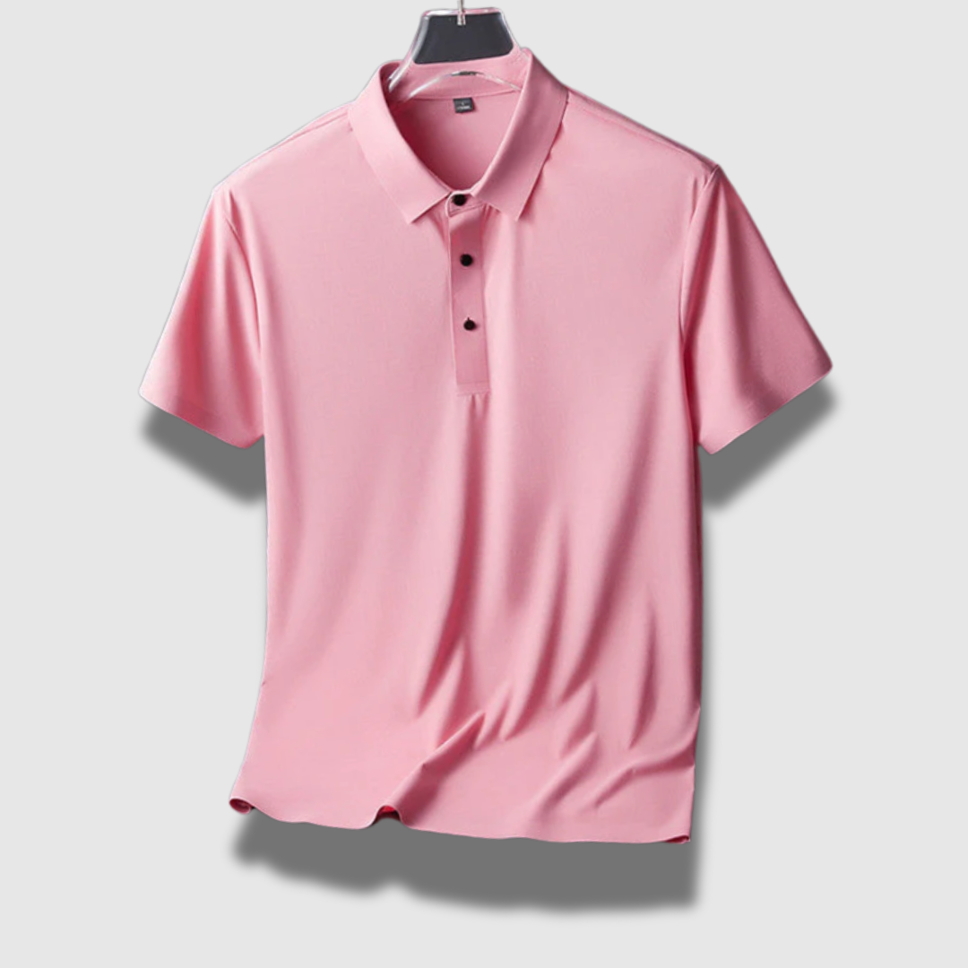 Polo Uomo in Seta Leggera Vestibilità Classica