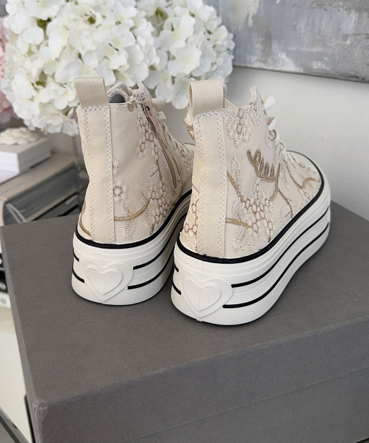 Plateau Sneaker Adi Beige