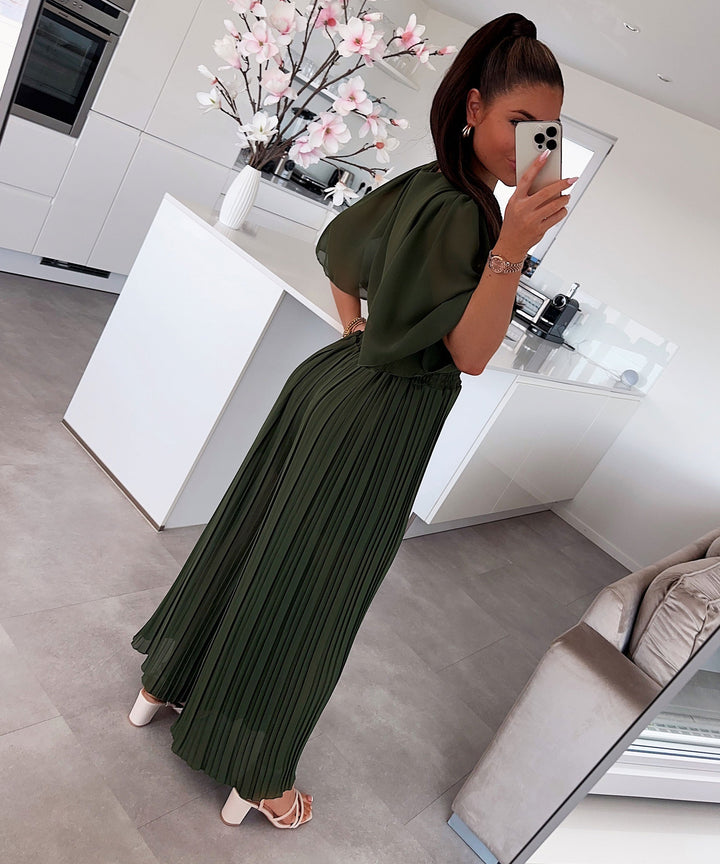 Plissee Einteiler Ambre Khaki  Ladypolitan ♡   