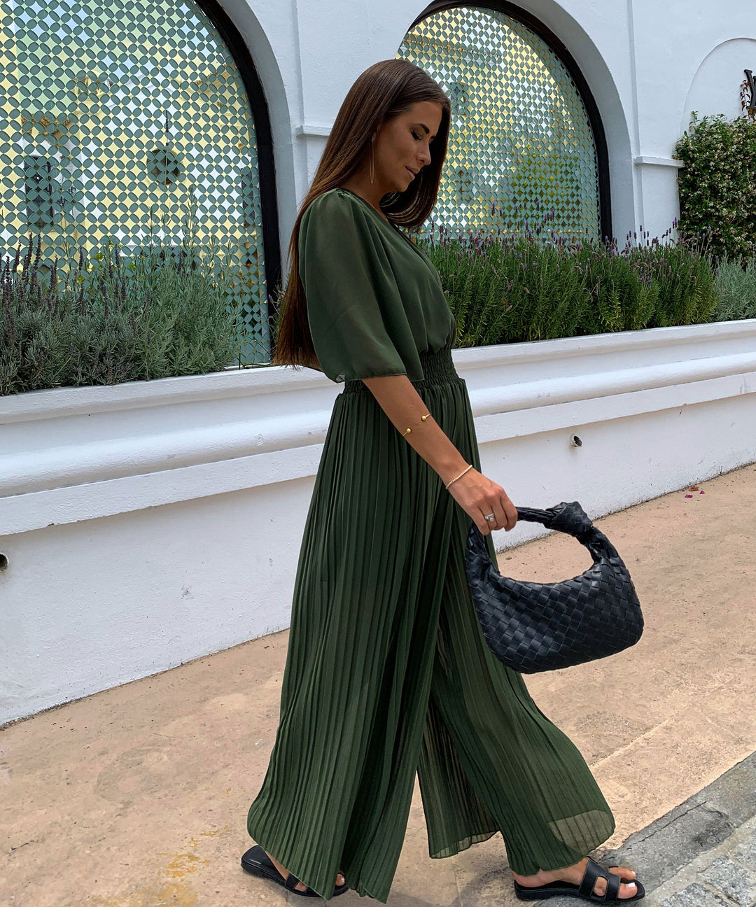 Plissee Einteiler Ambre Khaki  Ladypolitan ♡   