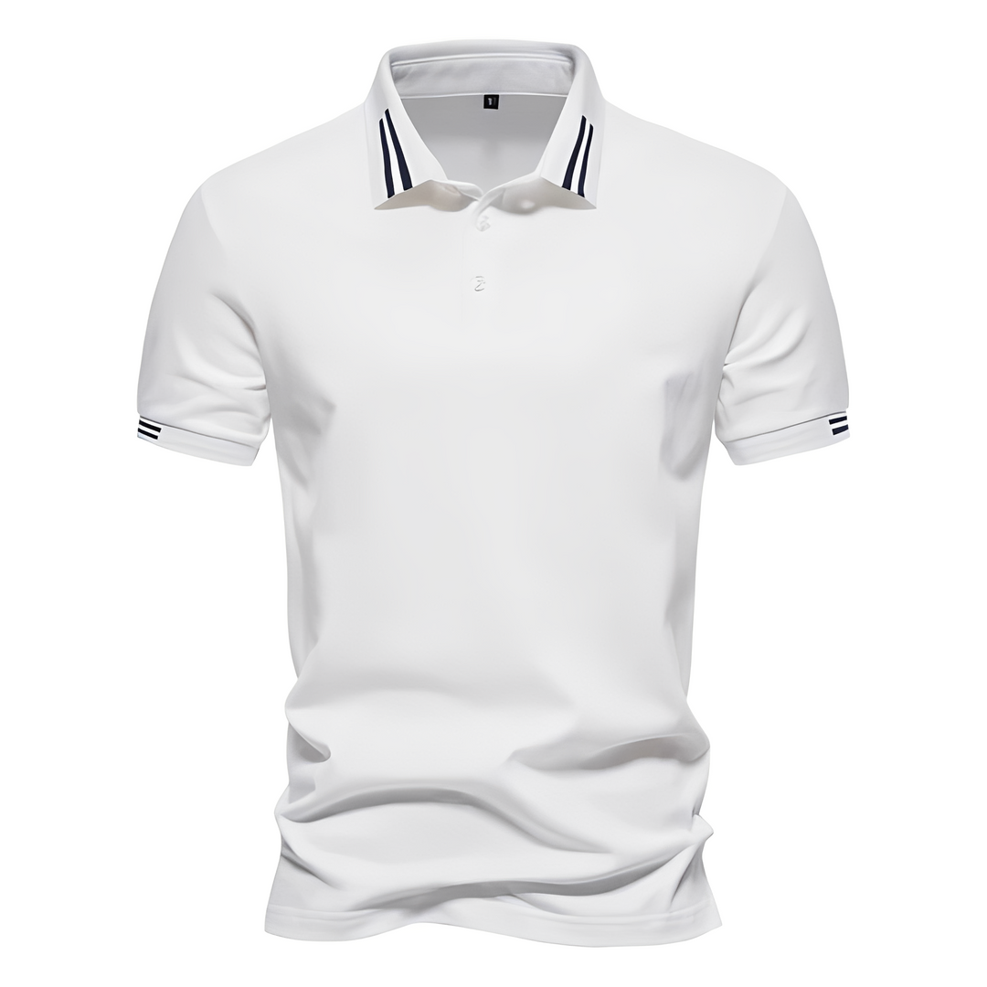 Polohemd Herren | Klassisch & Sportlich mit Streifendetails