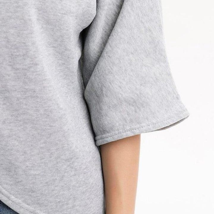 Poncho-pullover mit rollkragen für damen