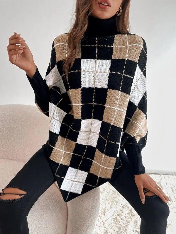 Portia - Eleganter Pullover mit geometrischem Print