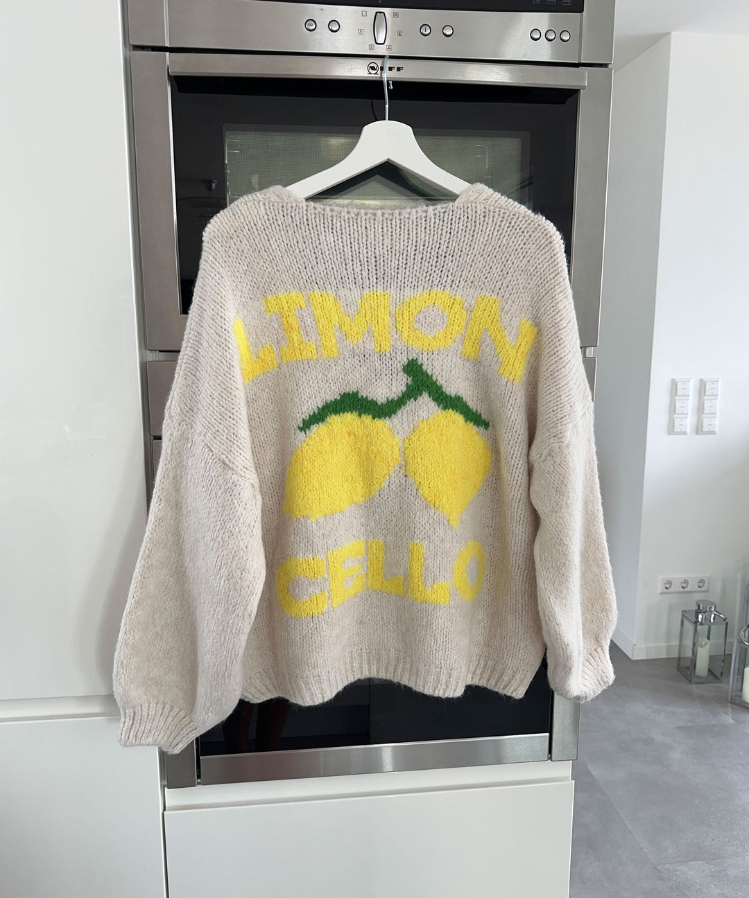 Print Cardigan Limoncello Beige