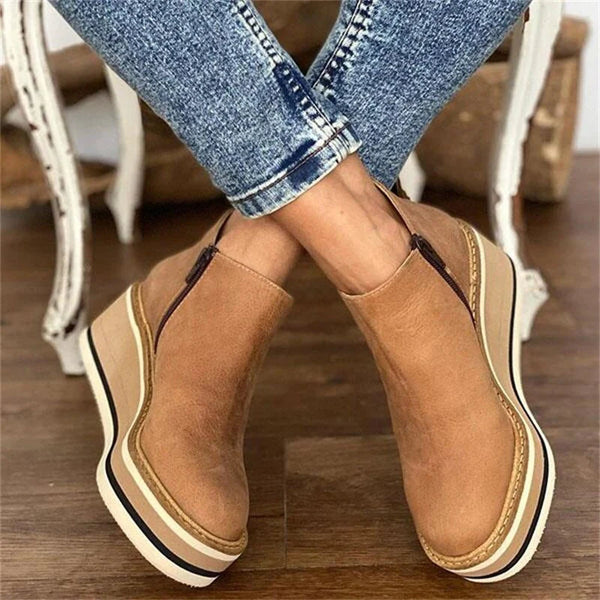 Wasserdichte Stiefel mit Reißverschluss für Damen, orthopädisch
