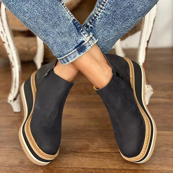 Wasserdichte Stiefel mit Reißverschluss für Damen, orthopädisch