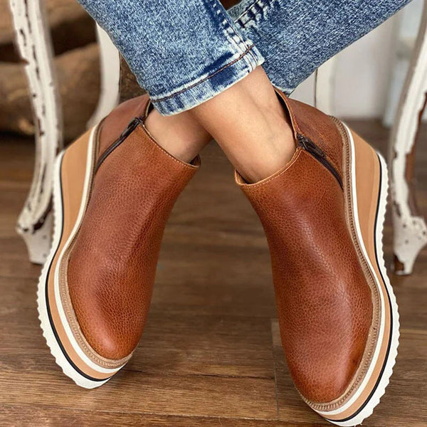 Wasserdichte Stiefel mit Reißverschluss für Damen, orthopädisch