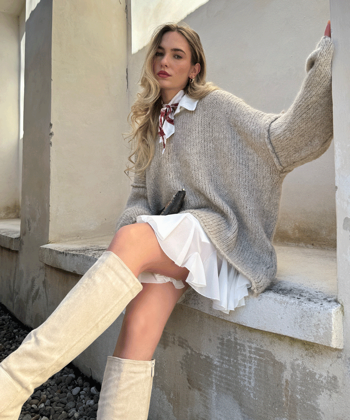 Pullover Cinderella Taupe  Ladypolitan ♡   