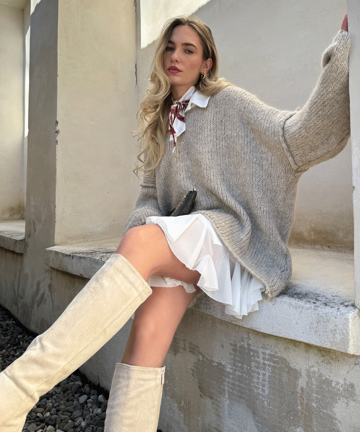 Pullover Cinderella Taupe  Ladypolitan ♡   