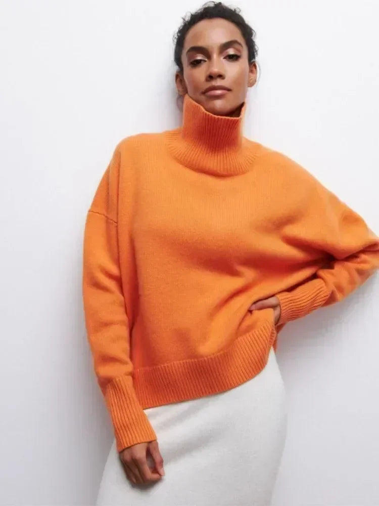 Pullover mit Rollkragen
