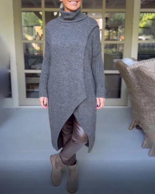 Pullover mit hohem Kragen