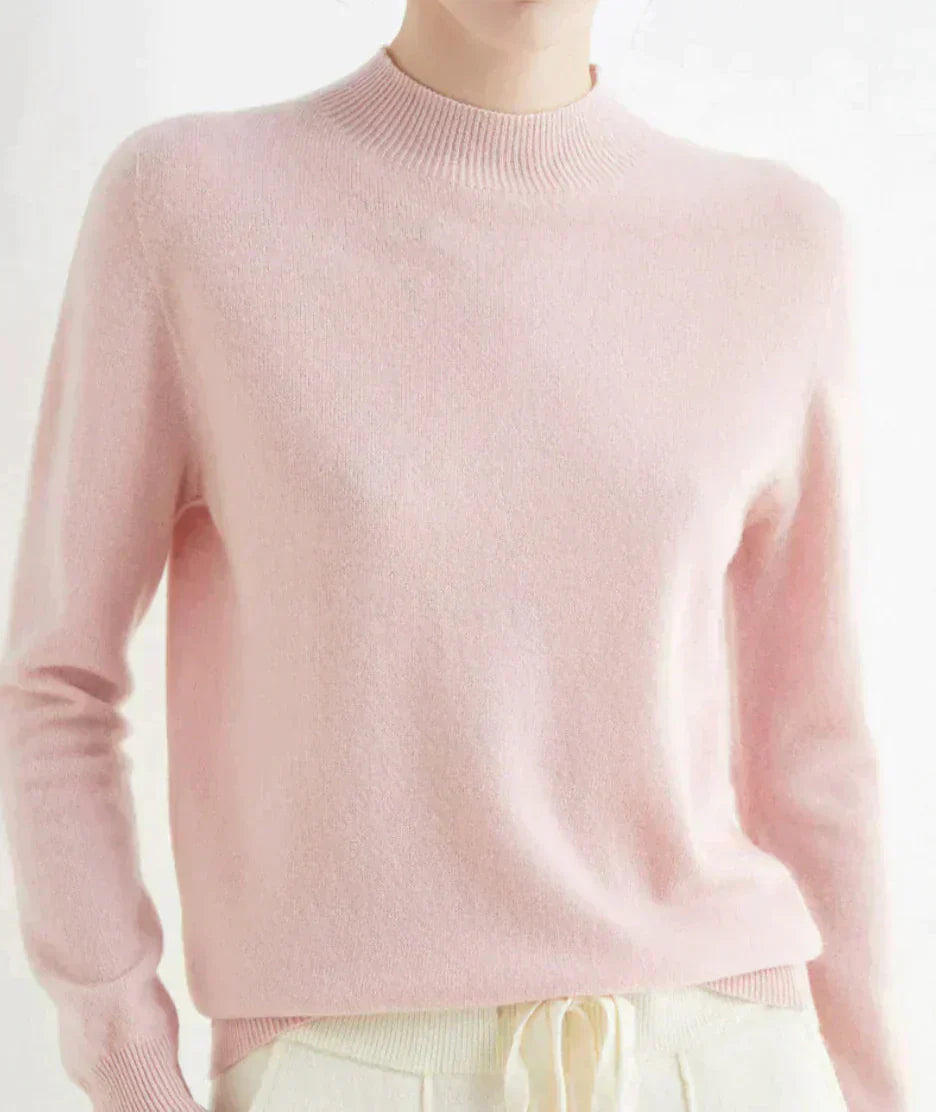 Nora – Damen Feinstrick Pullover mit Rundhalsausschnitt