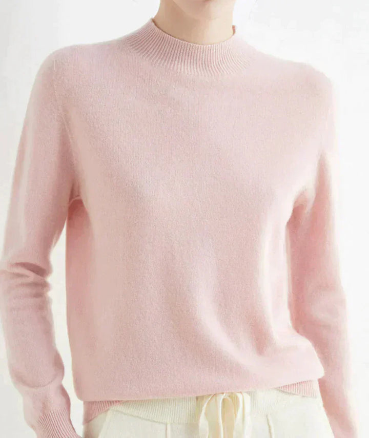 Nora – Damen Feinstrick Pullover mit Rundhalsausschnitt