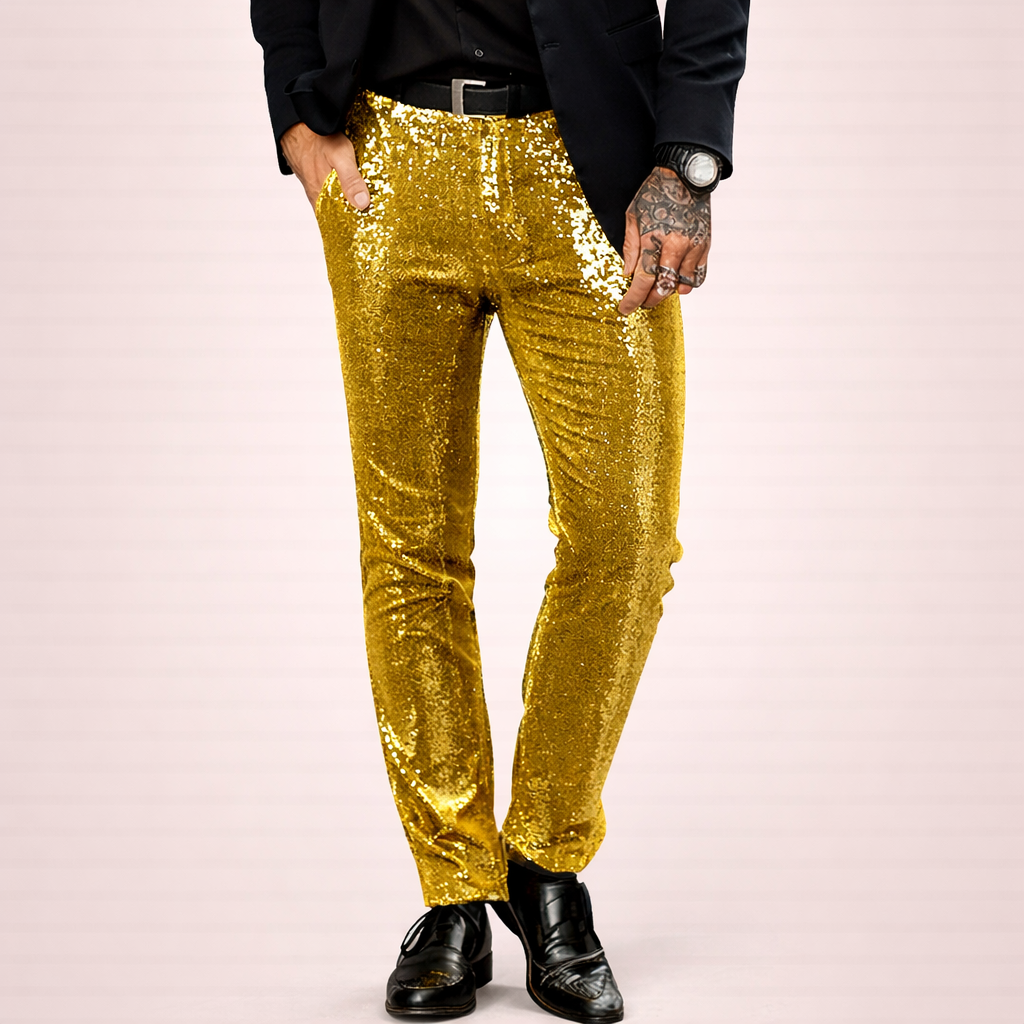 Rafael | Stilvolle und glamouröse Paillettenhose 8