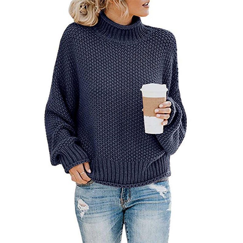 Rafaela - Damenpullover mit hohem Kragen