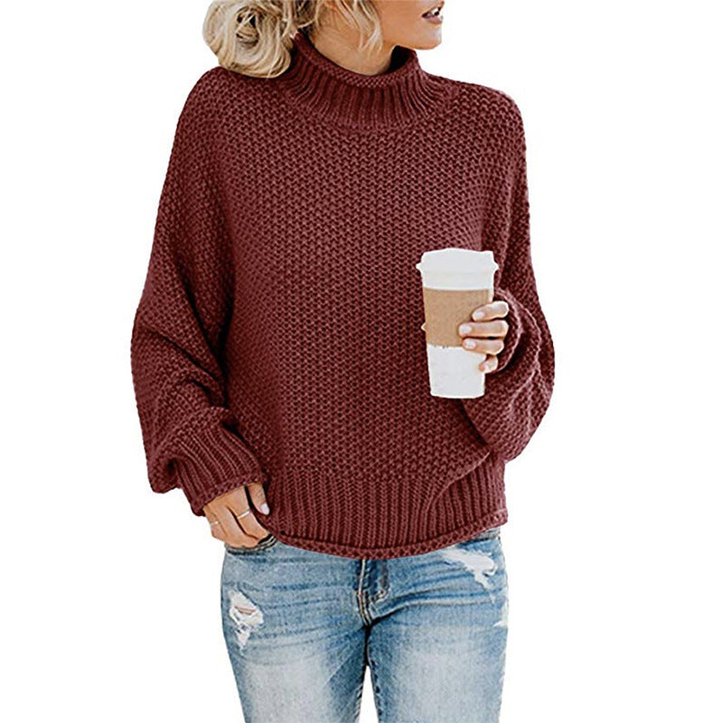 Rafaela - Damenpullover mit hohem Kragen