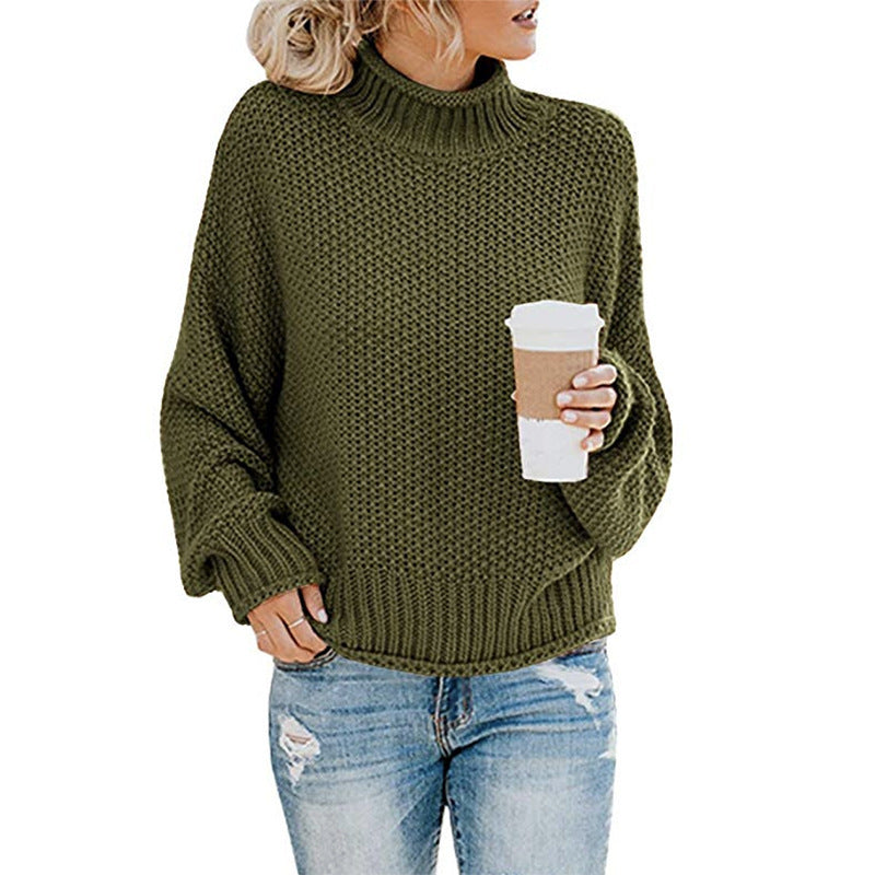 Rafaela - Damenpullover mit hohem Kragen
