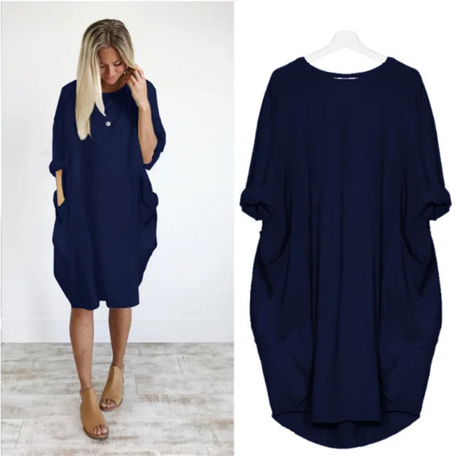 Raffiniertes bauchbedeckendes Kleid