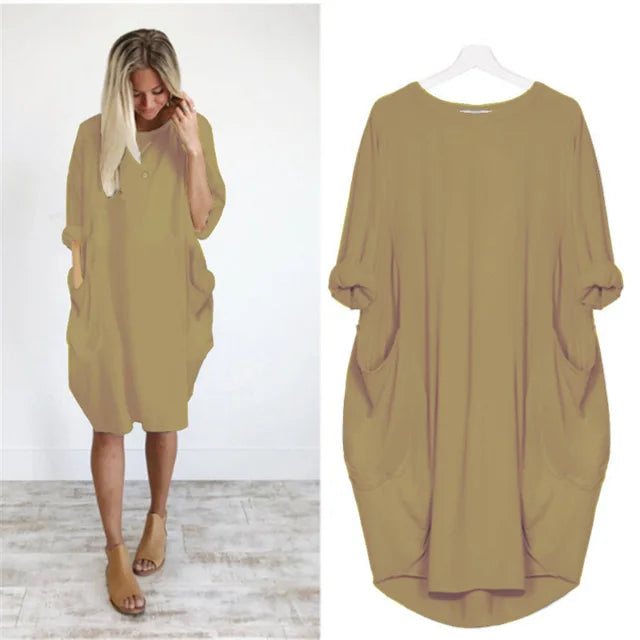 Raffiniertes bauchbedeckendes Kleid