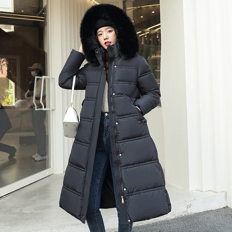 Raine - Langer Winter-Wickelmantel