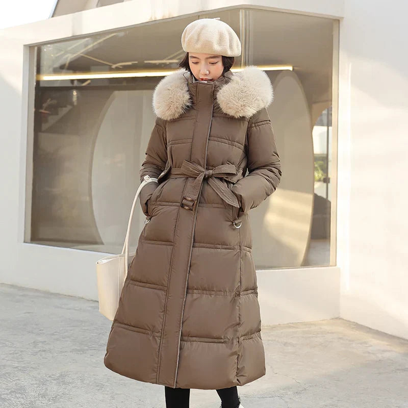 Raine - Langer Winter-Wickelmantel